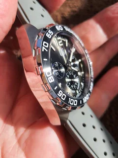 Tag Heuer F1 Mens Chronograph Watch Grey Dial