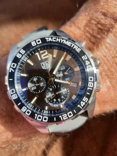 Tag Heuer F1 Mens Chronograph Watch Grey Dial