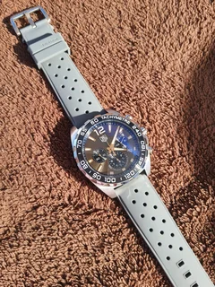 Tag Heuer F1 Mens Chronograph Watch Grey Dial
