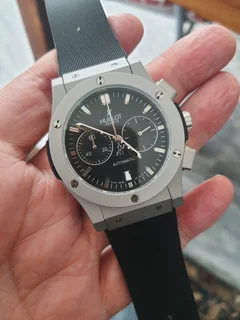 Hublot Classic Fusion Mens Chronograph Watch Black Dial