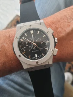 Hublot Classic Fusion Mens Chronograph Watch Black Dial