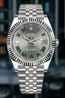 Rolex Datejust Wimbledon Dial Mens Automatic Watch