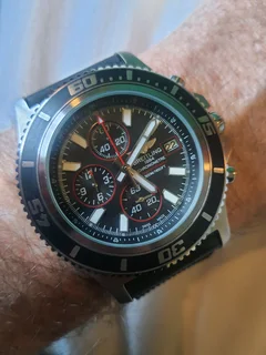 Breitling Superocean Mens Chronograph Watch