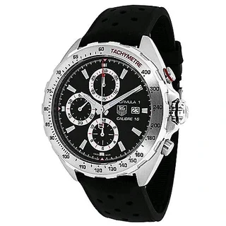 Tag Heuer F1 Mens Chronograph Watch Black Dial