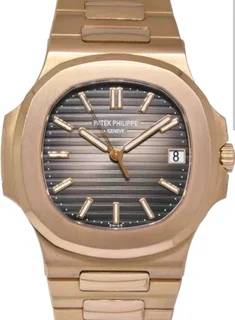 Patek Philippe Nautilus Mens Automatic Watch Rose Gold