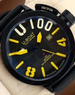 U-boat Classico Italo Fontana Mens Automatic Watch Black/Yellow