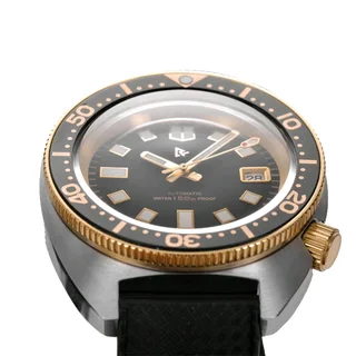 Rdunae 41mm Mens 150m Two Tone Automatic Divers Watch