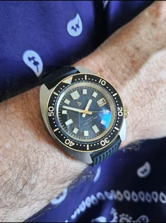 Rdunae 41mm Mens 150m Two Tone Automatic Divers Watch