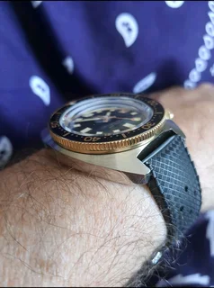 Rdunae 41mm Mens 150m Two Tone Automatic Divers Watch