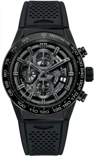 Tag Heuer Carrera 01 Mens Chronograph Watch Skeleton Dial