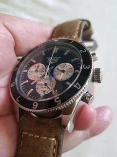 Tag Heuer Autavia Mens Chronograph Watch Black Dial