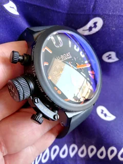 U-boat Classico Italo Fontana Mens Automatic Watch Black/Orange