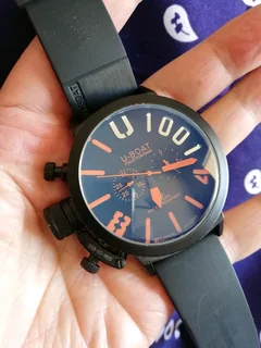 U-boat Classico Italo Fontana Mens Automatic Watch Black/Orange
