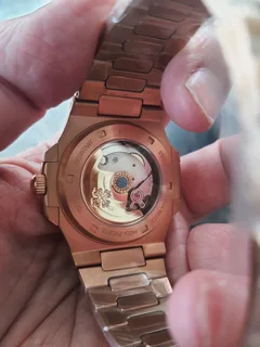 Patek Philippe Nautilus Mens Automatic Watch Rose Gold