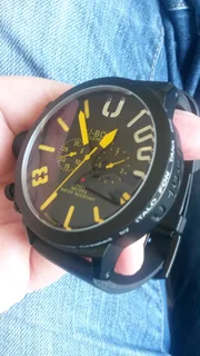 U-boat Classico Italo Fontana Mens Automatic Watch Black/Yellow