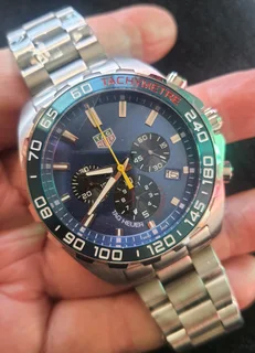 Tag Heuer F1 Red Bull Mens Chronograph Watch Blue Dial