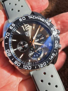 Tag Heuer F1 Mens Chronograph Watch Grey Dial