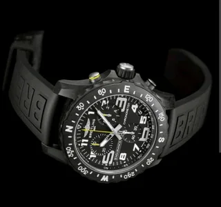 Breitling Endurance Pro 44mm Mens Sports Chronograph Watch Black on Black