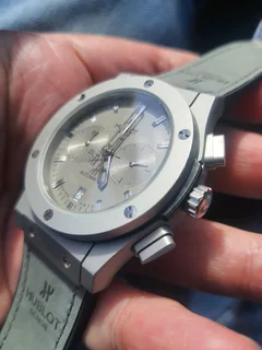 Hublot Classic Fusion Mens Chronograph Watch Grey dial