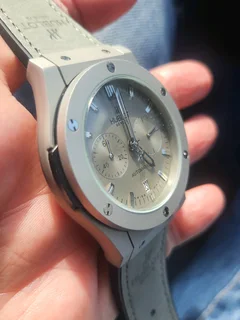 Hublot Classic Fusion Mens Chronograph Watch Grey dial