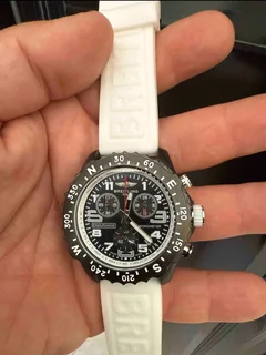 Breitling Endurance Pro 44mm Mens Sports Chronograph Watch Black with White