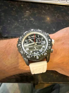 Breitling Endurance Pro 44mm Mens Sports Chronograph Watch Black with White