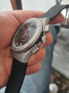 Hublot Classic Fusion Mens Chronograph Watch Black Dial