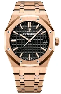 Audemars Piquet Royal Oak Jumbo Mens Automatic Watch Rose Gold