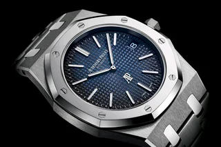 Audemars Piquet Royal Oak Jumbo Mens Automatic Watch Sunburst blue Dial