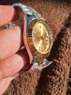 Rolex Datejust Two Tone Mens Automatic Watch Fluted bezel