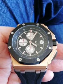 Audemars Piquet Royal Oak Offshore Mens Chronograph Watch Rose Gold