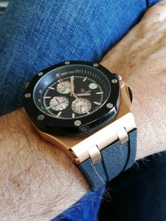 Audemars Piquet Royal Oak Offshore Mens Chronograph Watch Rose Gold