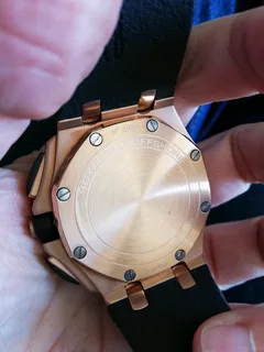 Audemars Piquet Royal Oak Offshore Mens Chronograph Watch Rose Gold