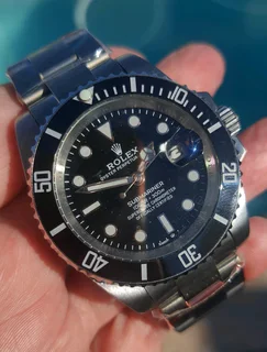 Rolex Submariner Mens Automatic Watch Black Dial