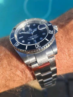 Rolex Submariner Mens Automatic Watch Black Dial