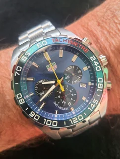 Tag Heuer F1 Red Bull Mens Chronograph Watch Blue Dial