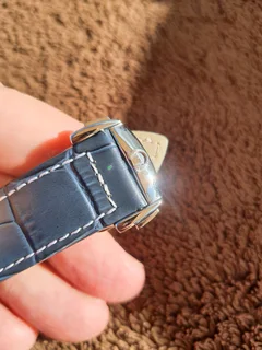 Omega Speedmaster Chronograph Mens Watch Steel Blue