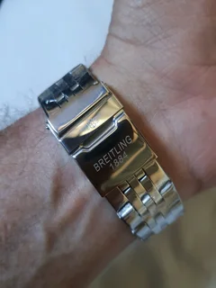 Breitling Navitimer Mens 46mm Chronograph Watch Steel Mint Green Panda Dial