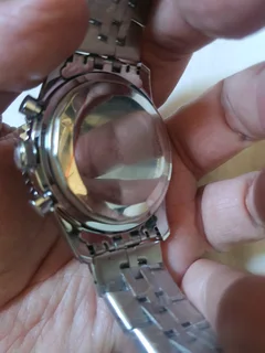 Breitling Navitimer Mens 46mm Chronograph Watch Steel Mint Green Panda Dial