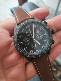 Tag Heuer Carrera Mens Chronograph Watch Black PVD