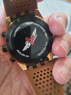 Tag Heuer Carrera 01 Mens Chronograph Watch Skeleton Dial Rose Gold