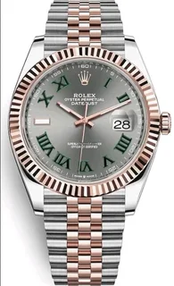 Rolex Datejust Two Tone Wimbledon Dial Mens Automatic Watch