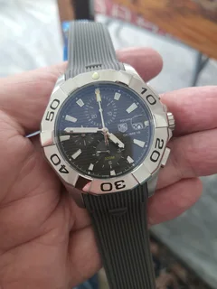 Tag Heuer Aquaracer Mens Automatic Watch Grey Dial