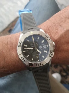 Tag Heuer Aquaracer Mens Automatic Watch Grey Dial