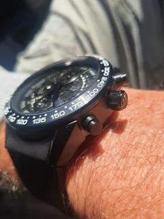 Tag Heuer Carrera 01 Mens Chronograph Watch Skeleton Dial Rubber strap