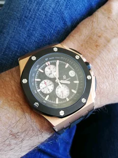 Audemars Piquet Royal Oak Offshore Mens Chronograph Watch Rose Gold