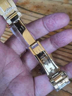 Rolex Submariner Mens Gold Automatic Watch Blue Dial