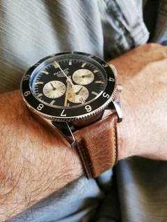 Tag Heuer Autavia Mens Chronograph Watch Black Dial