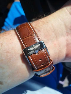 Breitling Navitimer Mens 46mm Chronograph Watch Blue Panda Dial