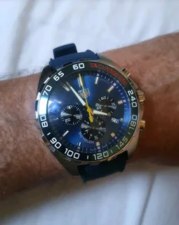 Tag Heuer F1 Red Bull Mens Chronograph Watch Blue Dial